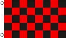 TCF 5X3 Checker Flag Red Black